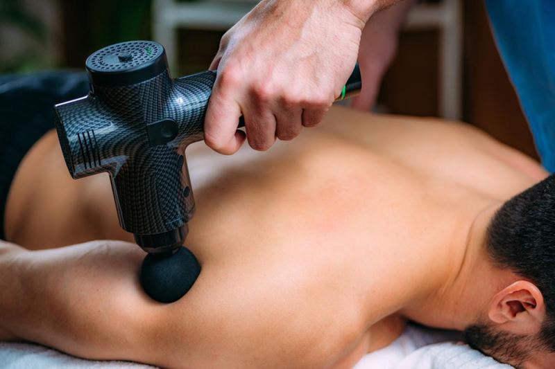 Pistolet de massage chaud/froid (photo d'illustration)